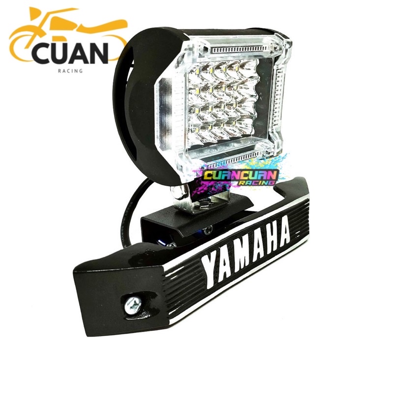 ( PAKET ) LAMPU TEMBAK LED 24 MATA 2MODE + BREKET KUMIS PNP RX-KING
