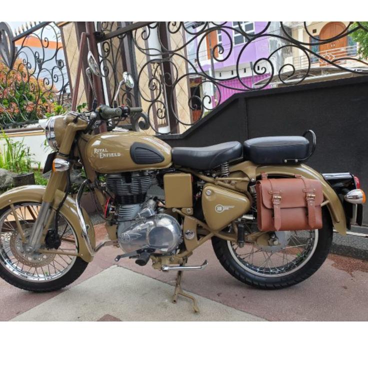 Menarik.. Tas motor RE royal enfield Tas motor W175 sidebag custom tas motor classic norton bsa bmw