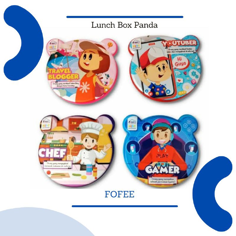 Souvenir ulang tahun / kotak makan murah / goodie bag lunch box tempat makan baby panda