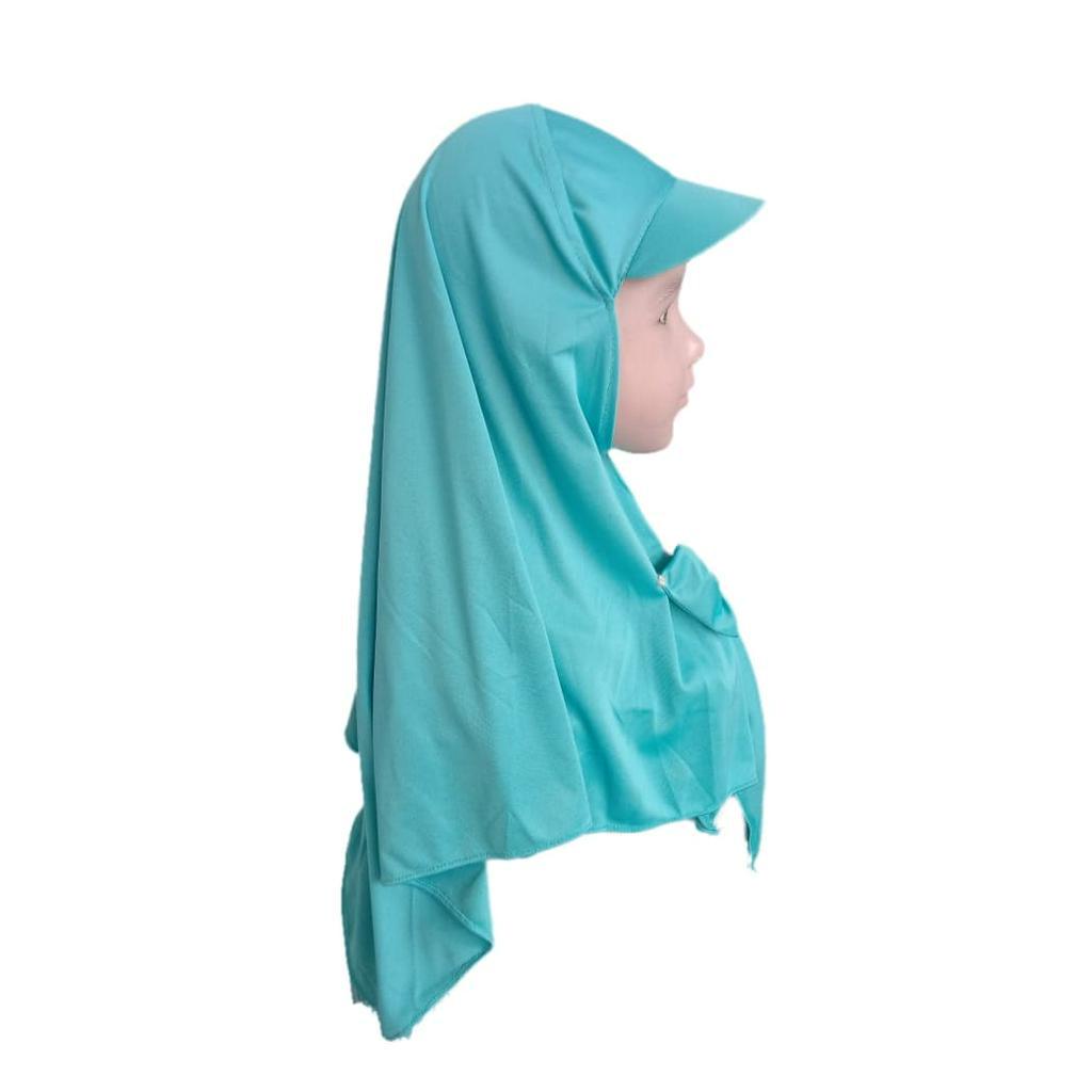 JILBAB ANAK TOPI SPORT VARIASI PITA - KERUDUNG INSTAN MODEL TOPI-4