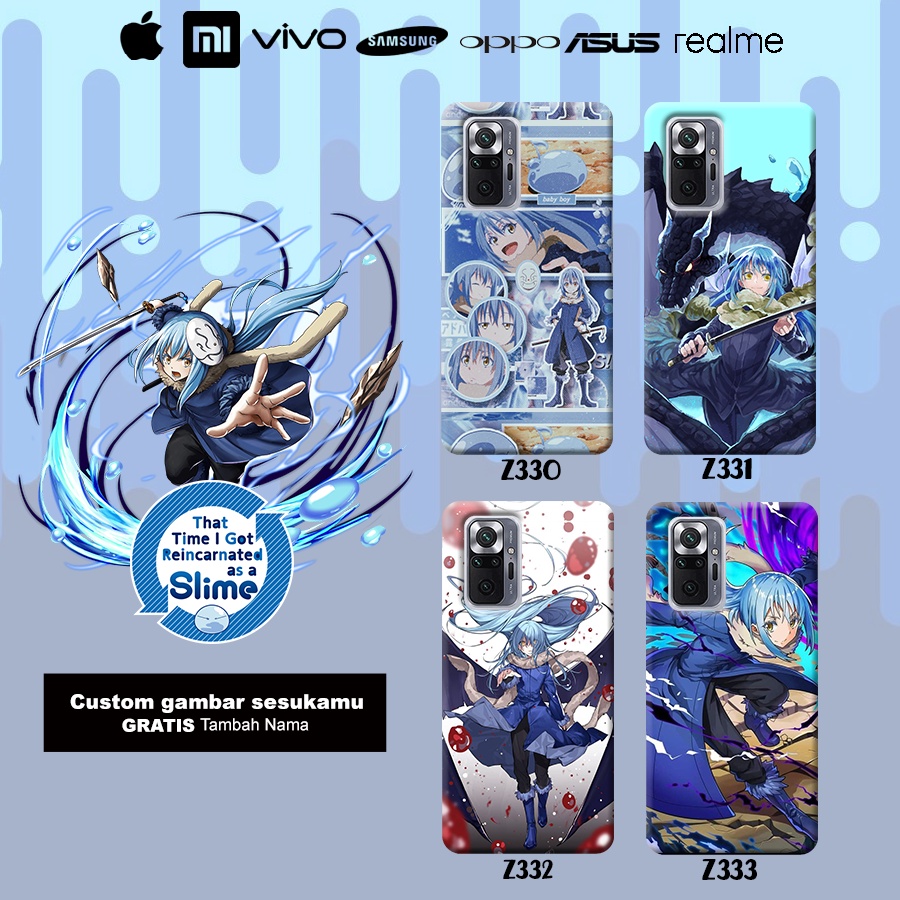 Case casing rimuru anime ( semua tipe hp )  note 10 note 10 pro realme 8 8 pro realme c21 c25 c17