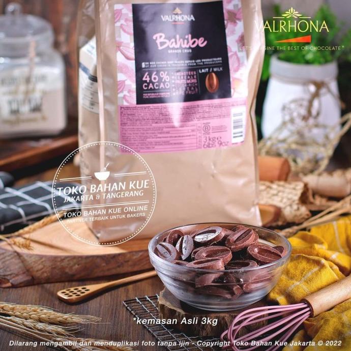 

Valrhona Milk Couverture Chocolate BAHIBE 46% 500gr Cokelat Susu ---NEW---