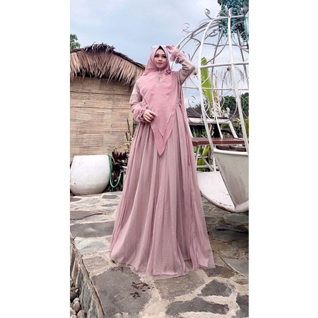 Gamis ceruty brukat juleha