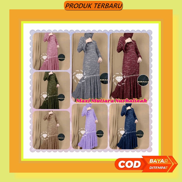 Maxi Dress Olivia 9119/Dress Kemeja Korean/Dress Tunik Casual Dress Pakaian Baju Gamis Longdress Max
