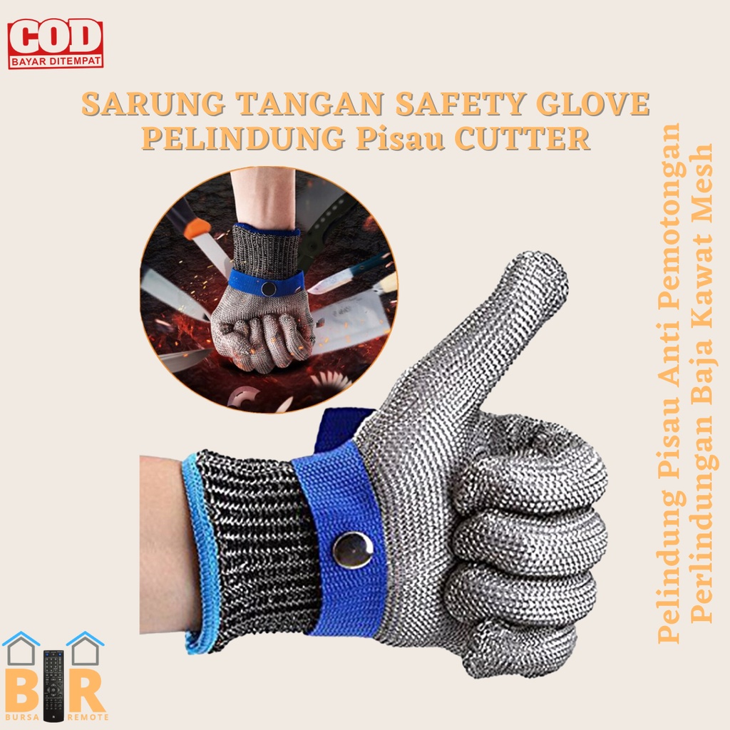 Sarung Tangan Anti Pisau Gores Benda Tajam Anti Bacok / SARUNG TANGAN SAFETY GLOVE