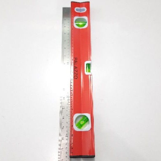 Waterpass Magnet 18inci 45CM Merah / Penggaris Timbangan (D4138)