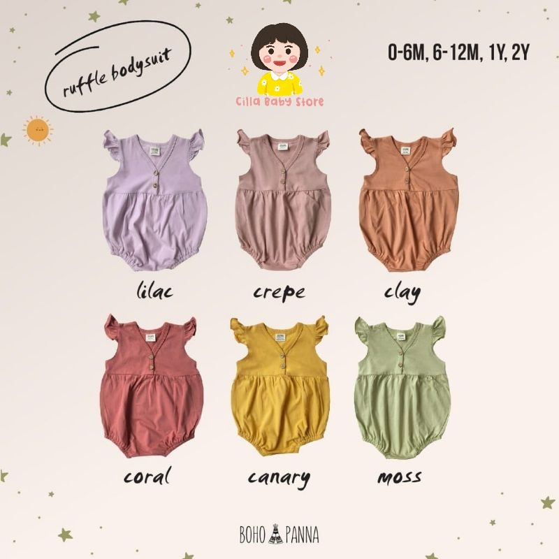 BOHOPANNA BOHOBABY RUFFLE BODYSUIT (JUMPER BAYI)