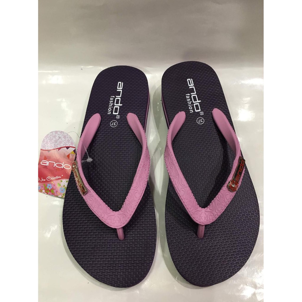 DISKON SANDAL JEPIT ANDO NICE QUEEN 03 PEREMPUAN DEWASA MERAH MUDA-UNGU HOT