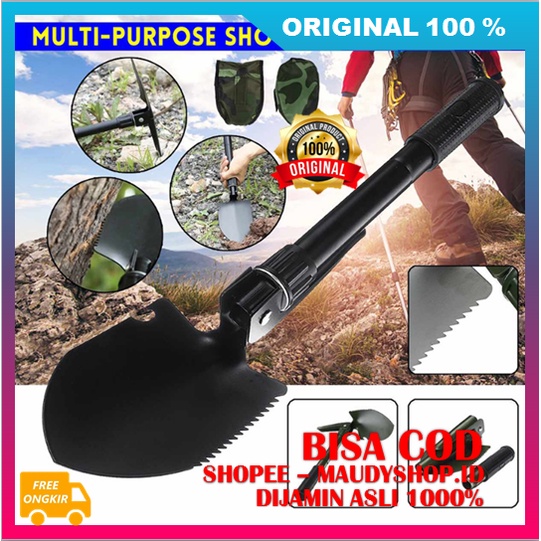 Sekop Lipat Mudah Sekop Multifungsi Cangkul Lipat Multifungsi ASLI ORI