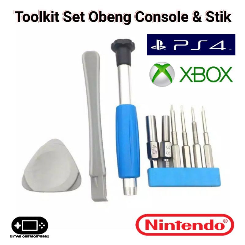 Toolkit Tool Kit Obeng Nintendo Switch Wii 2ds 3ds Ds Lite Ps3 Ps4 Shopee Indonesia
