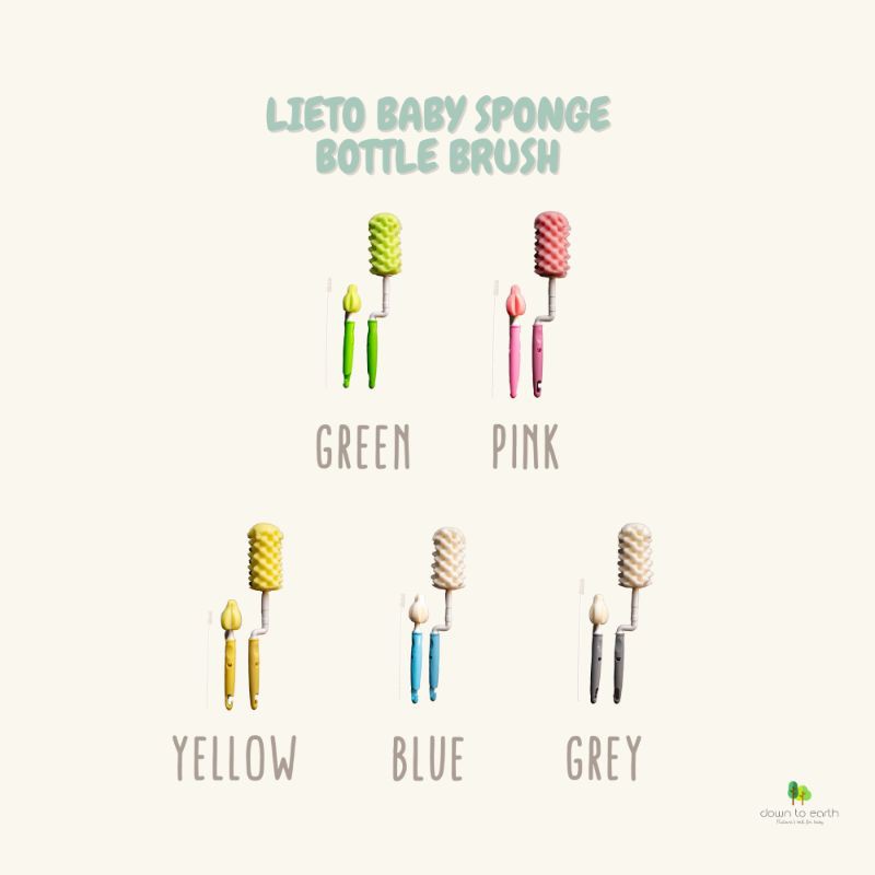 Baby Sponge Bottle Brush by Lieto (LI 002)