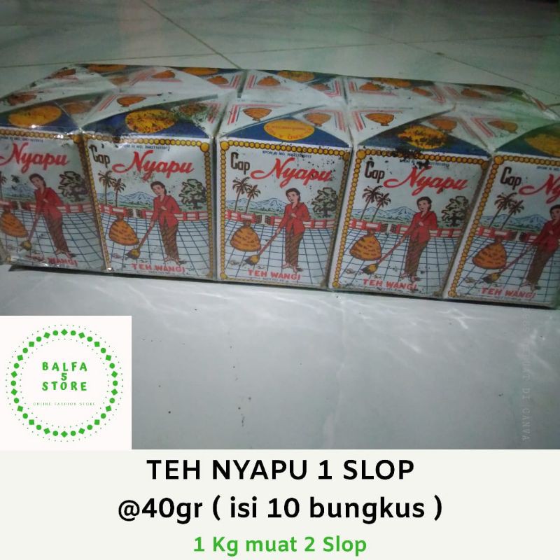 

READY! TEH NYAPU 1 SLOP KEMASAN 40 GRAM ASLI PEKALONGAN