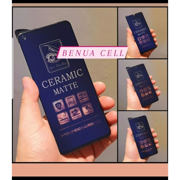 TEMPERED KERAMIK INFINIX HOT 10S NEW,OPPO RENO 5F ANTI BLUE ANTI PECAH