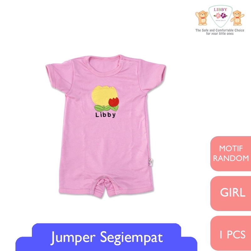 Libby Romper Segi-Empat 0-3 Bulan - Jumper bayi/baby jumper/Libby baby jumper