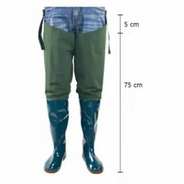 Terbatas Sepatu Boot Panjang Sepatu Boot Sawah Sepatu Boot Mancing Sepatu Tani - Hijau, 42 Hot Sale