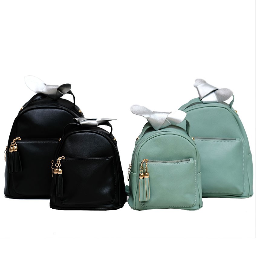 Skoola Tas Anak Perempuan PAUD Remaja Ransel Bow 044 Kids Backpack