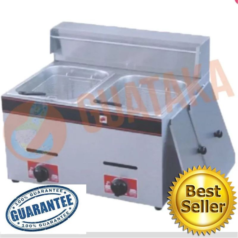 PROMO PENGGORENGAN GAS FRYER DOUBLE TGF72 GUATAKA GTK060002 2 TUNGKU