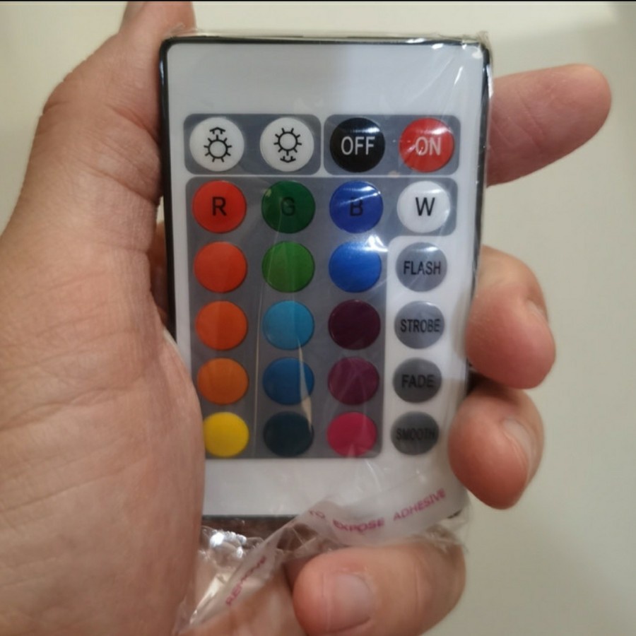 Remote + Controller RGB 12V/24v untuk Flexible 5050 atau 2835 RGB 4 kabel