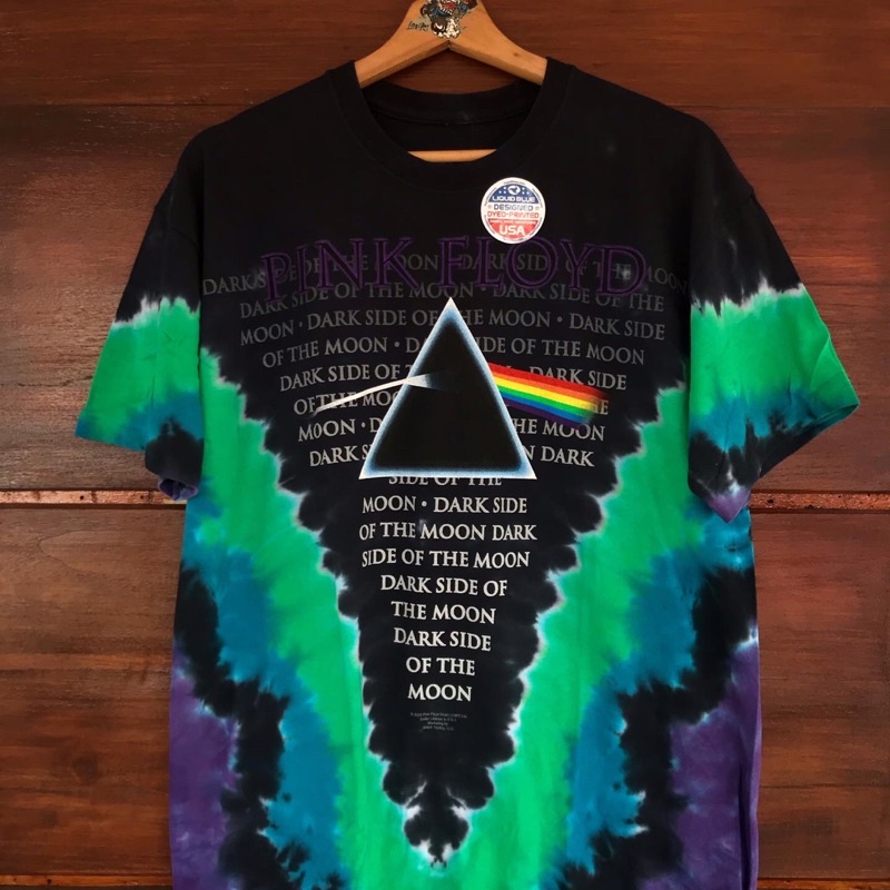 Tshirt Band Original PINK FLOYD ‘Dark Side Of The Moon’ Tie Dye