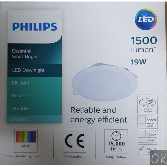 Downlight led DN020B G3 18w philips