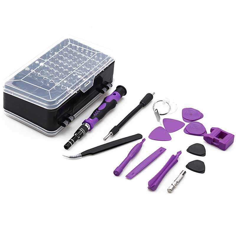 [115 in 1] Obeng set HP Lengkap Screwdriver Set Reparasi Smartphone Insulated / Perkakas Perlengkapan Service Handphone Tablet dan Alat Elektronik Obeng Full Set Murah Berkualitas Original / Tool Set Alat Servis HP Handphone