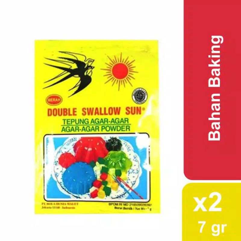 

Swallow Agar-Agar Putih 7 gr x 2 pcs