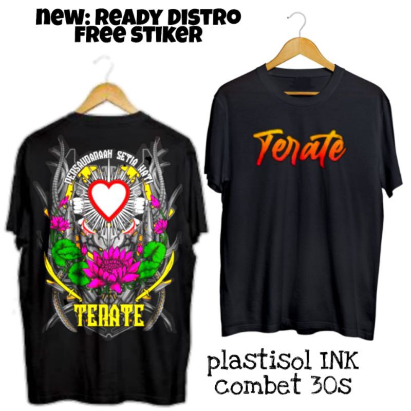 kaos PSHT bunga sinar plastisol