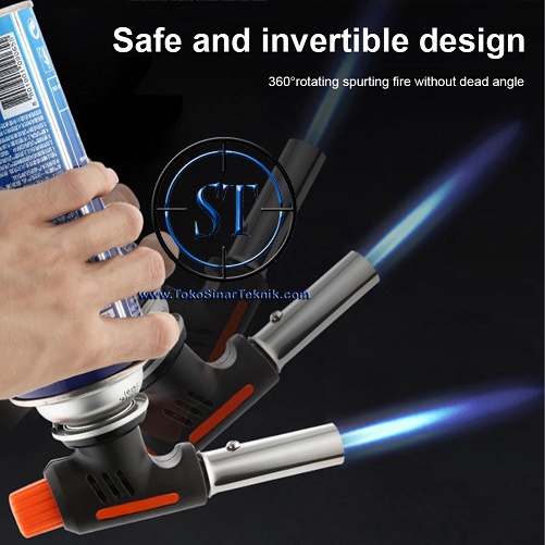 Pistol Portable Gas Torch 1300C / BBQ Blow Torch / Flame Gun / Korek Gas Torch Hi Cook Cocok Untuk di Dapur - FIRETRIC 807