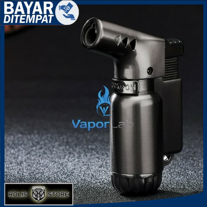 korek api las solder gas blow jet torch wind proof pipe lighter BOKU - A GUN METAL