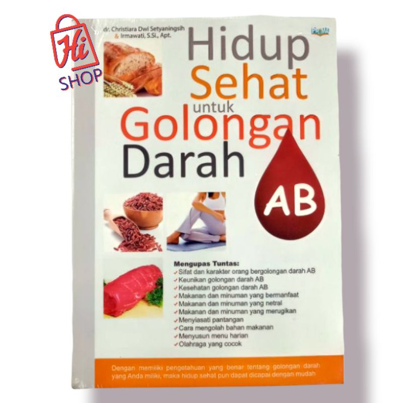 Jual Buku Hidup Sehat Untuk Golongan Darah AB (OREN) | Shopee Indonesia