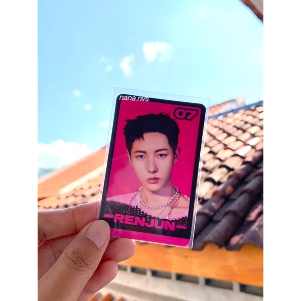 Pc renjun trading card B konsep pink