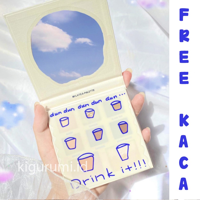 DIKALU FREE KACA Milktea Series 8 Warna Eyeshadow Pallete Matte Eyeshadow Palet Waterproof And Drable XX042