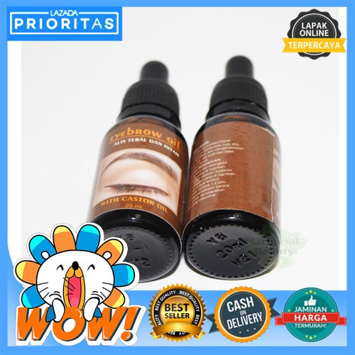 Eyebrow Oil Alis Tebal dan Hitam / Serum Alis / Serum Bulu Mata / Eyebrow Oil Alami dan Natural