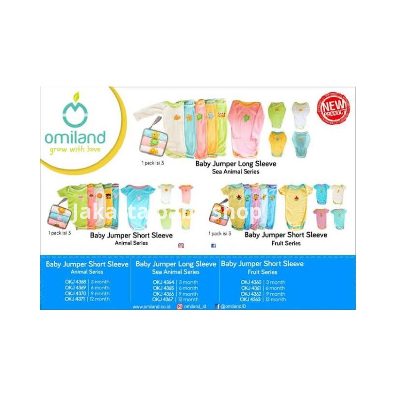 BABY JUMPER CUTE ANIMAL LENGAN PENDEK OMILAND