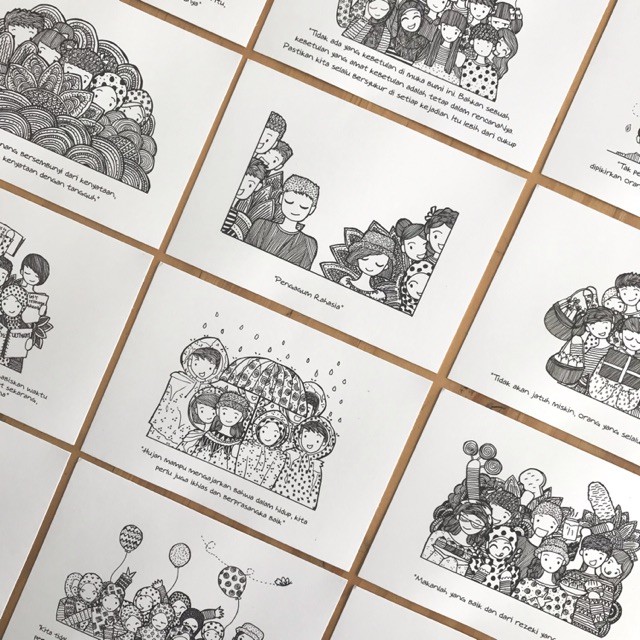 

DINART Coloring Postcard - Kartu Pos Mewarnai