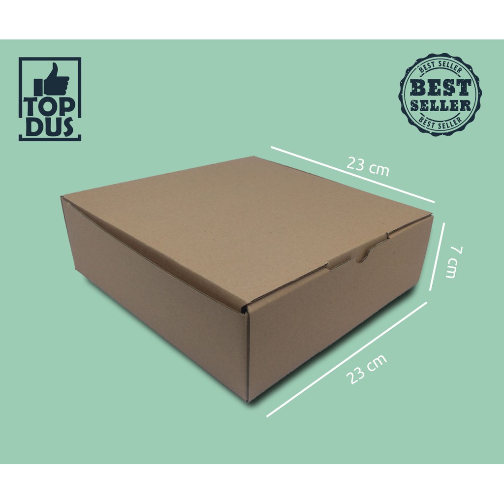 

Kardus Die Cut 23x23x7 Box Murah Dus Packing ( dus makanan, kotak makan, dus serbaguna )