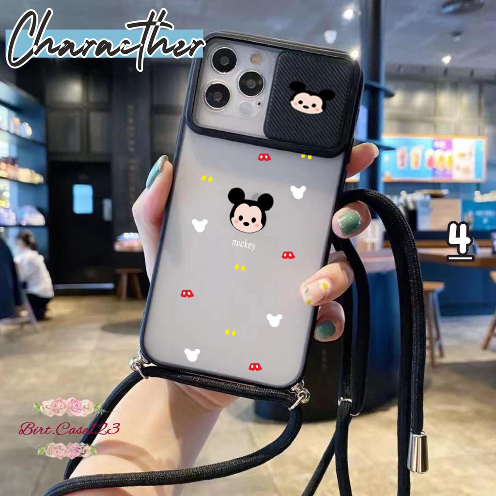 SOFTCASE SLINGCASE SLIDE PELINDUNG KAMERA CHARACTHER SAMSUNG OPPO VIVO REALME IPHONE XIAOMI BC5784