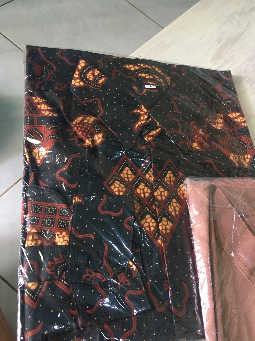Kemeja Batik Lengan Panjang 021 Risna Batik Hrb026 Hem Batik Murah Seno Sogan Bakung Padi Manggar