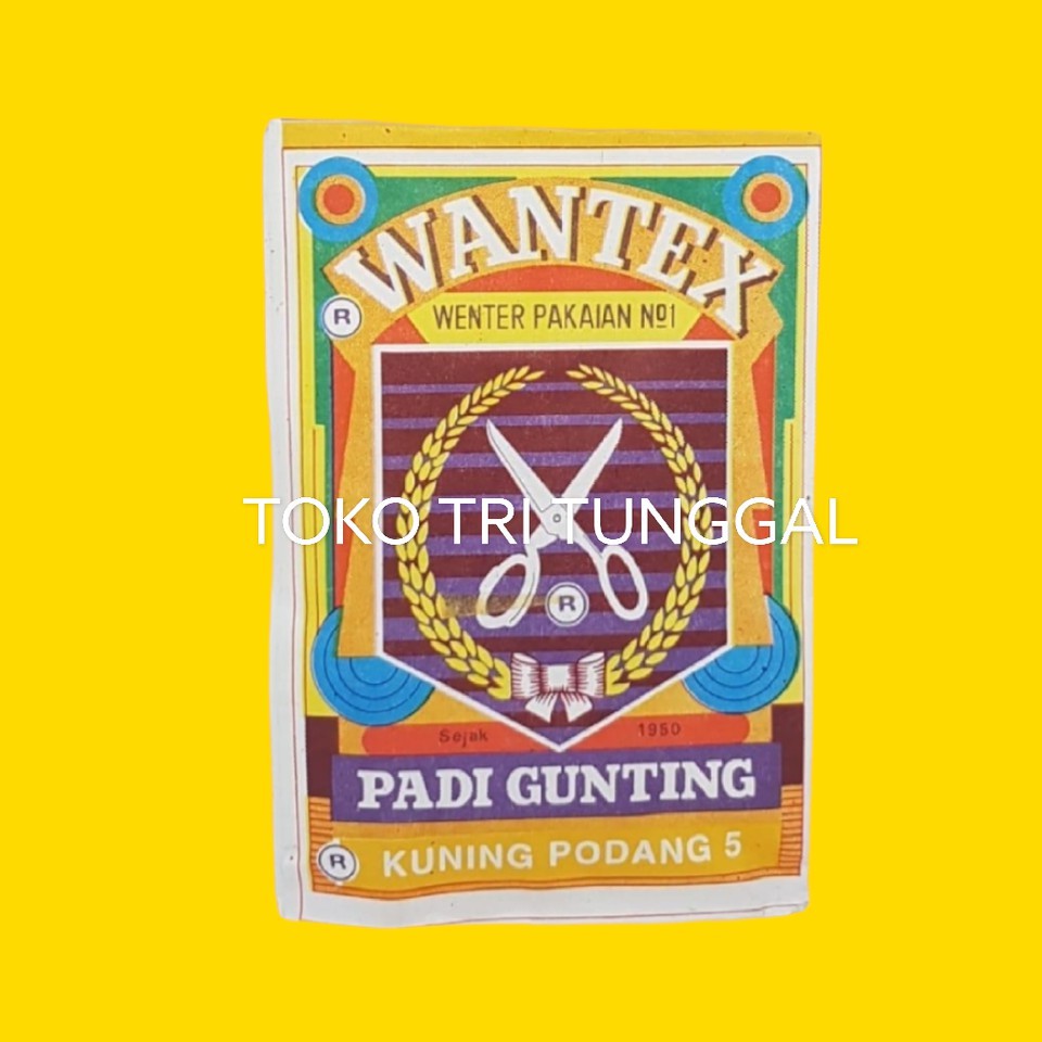 

WANTEX KUNING PODANG Wenter Padi Gunting Pewarna Art Tie Dye Baju Sumbo Sumba Kain Cotton Satuan Ecer Jumputan Ikat Art Celup Wentek Wanter Serbuk Coloring Jumput Crafting Crafting Kerajinan Jean Jeans Sepatu Jaket Sweater Bahan Seni Malang Tri Tunggal
