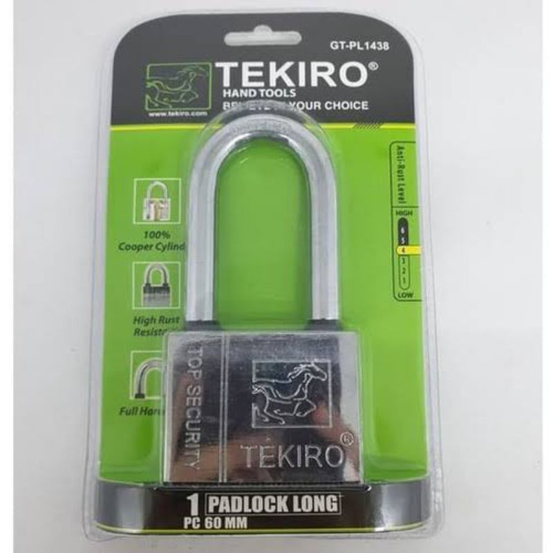 Gembok Leher Panjang 50mm Tekiro Original