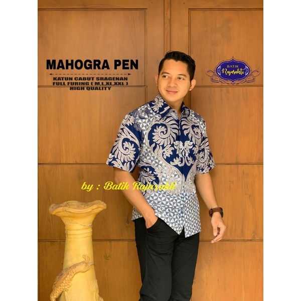 Mahogra Kemeja Batik Pria Lengan Panjang Full Furing by Rajasakti