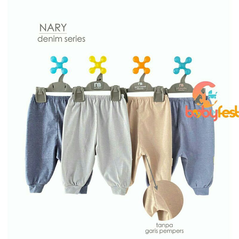 Nary Celana Panjang Bayi Size 0-3 Bulan (DENIM SERIES)