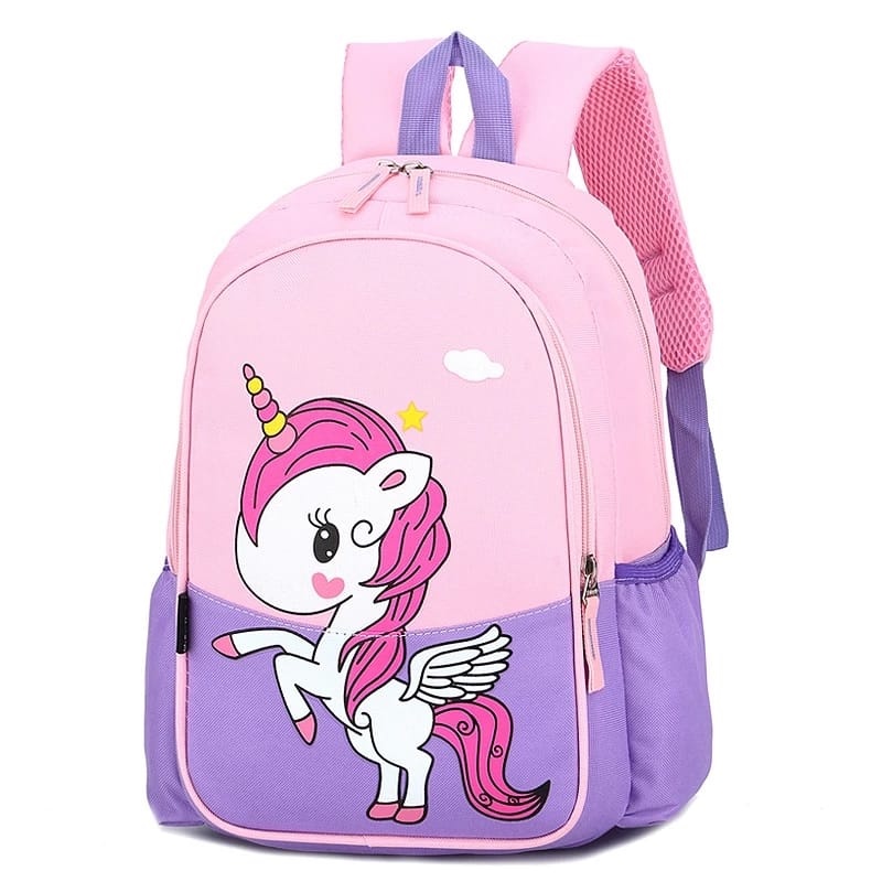 samasuka.shop - Tas Anak Perempuan Kuda Poni Ransel Kartun Unicorn Ransel Anime Little Pony Sekolah Anak anak TK SD Primer Kanvas Dinir D300 Terlaris Promo Potongan Harga