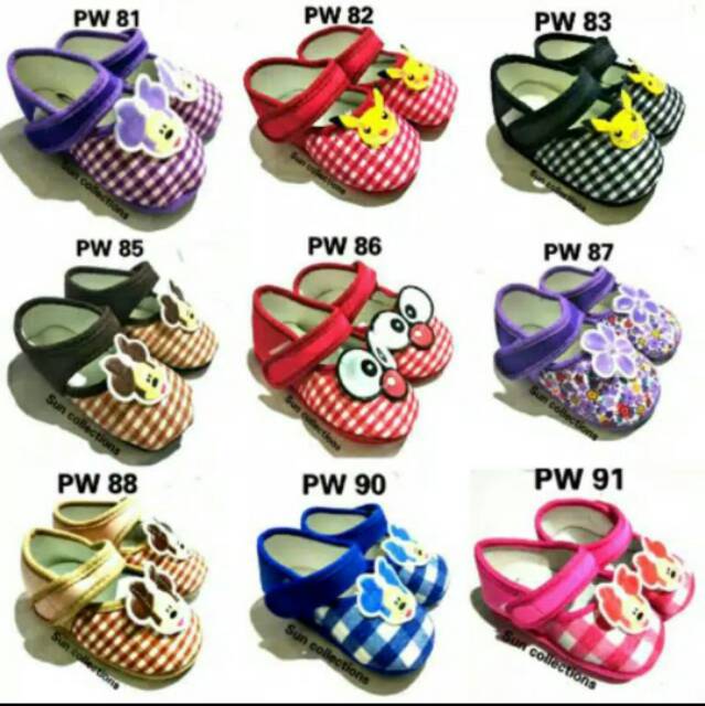 Prewalker Baby / Sepatu Bayi Karakter motif Lucu 40 Pasang 1Kg