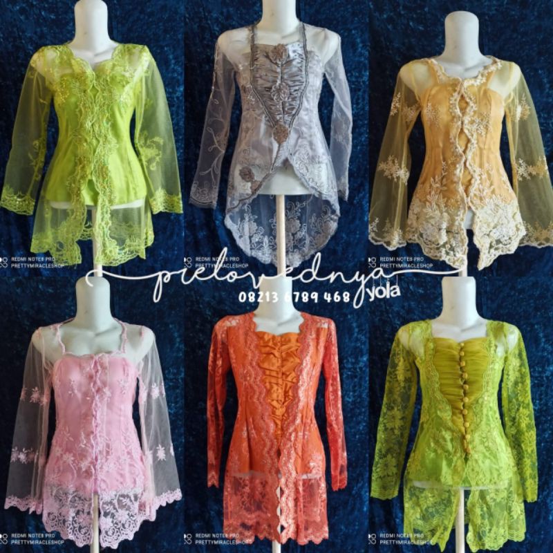 Kebaya Modern Brokat Lace / Baju Kondangan Wanita Preloved