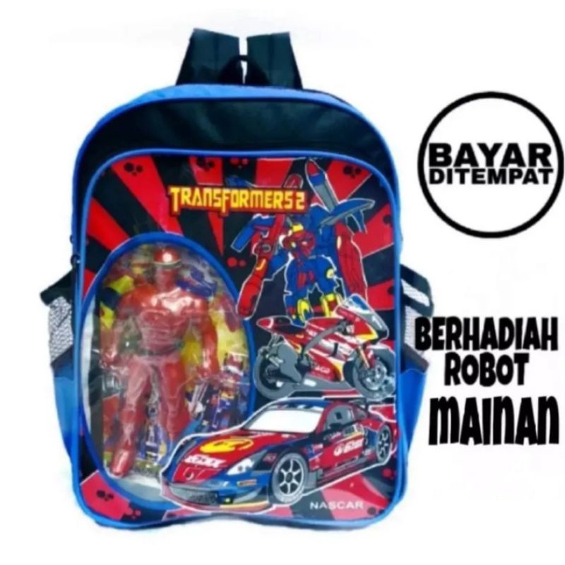 TAS RANSEL ROBOT ANAK SD &amp; TK