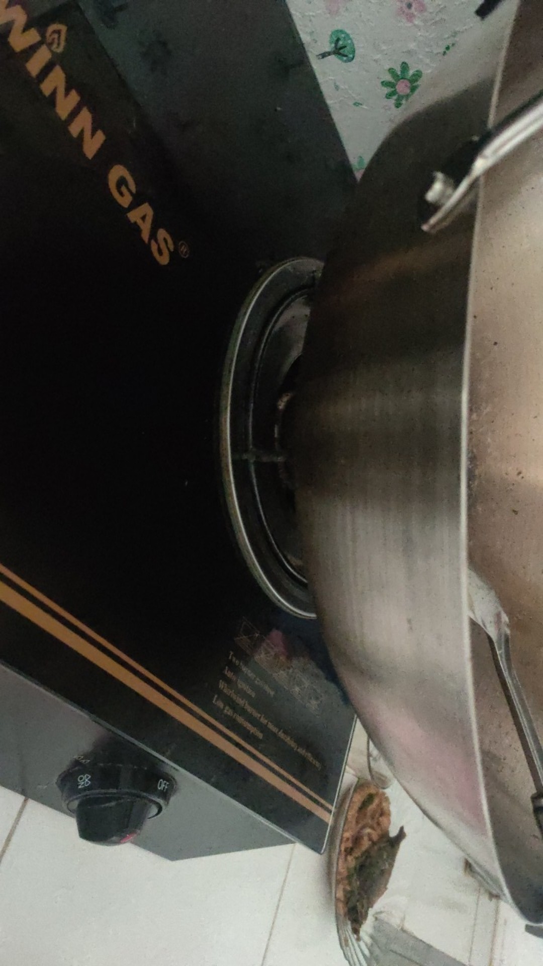 40cm Wok Kuali Wajan Stainless Steel Kupingan / Double Handle Free Spatula Kayu