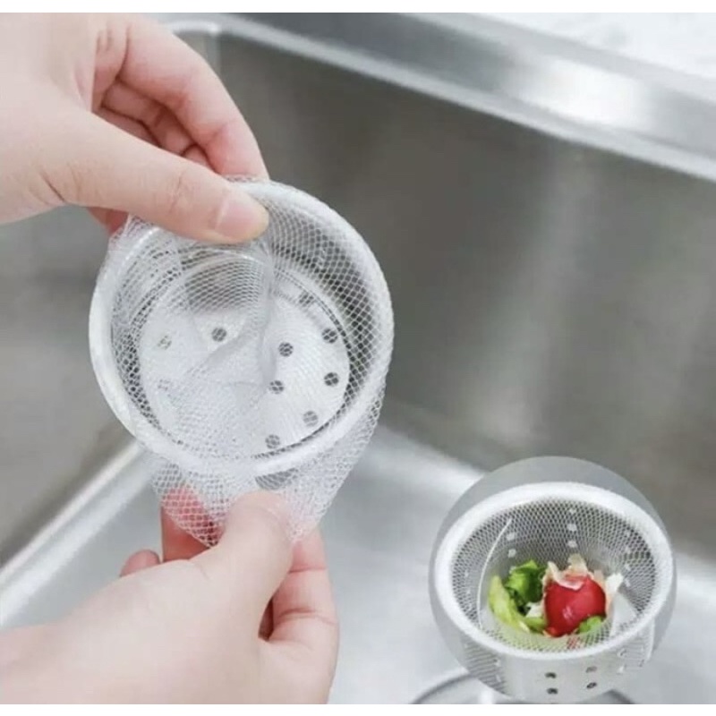 Kantong Filter Penyaring Saluran Air Wastafel Dapur Kain Penyaring Disposable ( Sekali Pakai )
