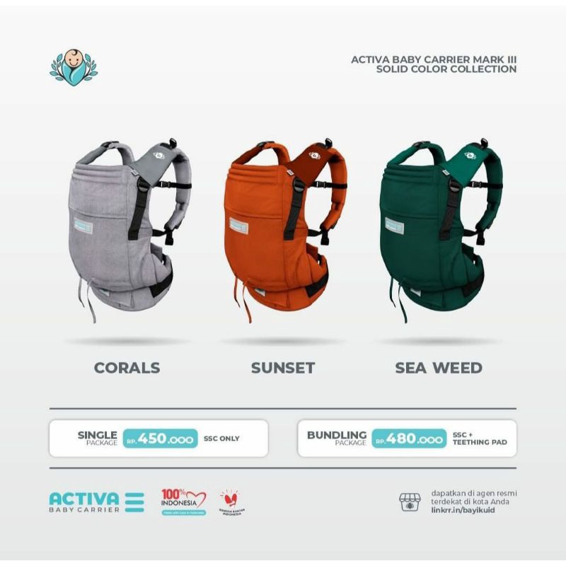 ACTIVA BABY CARRIER MARK III BAYIKU.ID GENDONGAN SSC