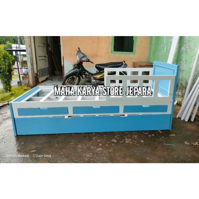 DIPAN ANAK MINIMALIS SORONG 3 LACI/2 LACI BESAR TANPA SORONG UKURAN 90X200 REAL PICT